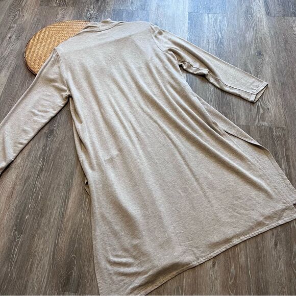 Magaschoni ultra soft beige open front duster cardigan longline women’s size XL‎ - Picture 6 of 6